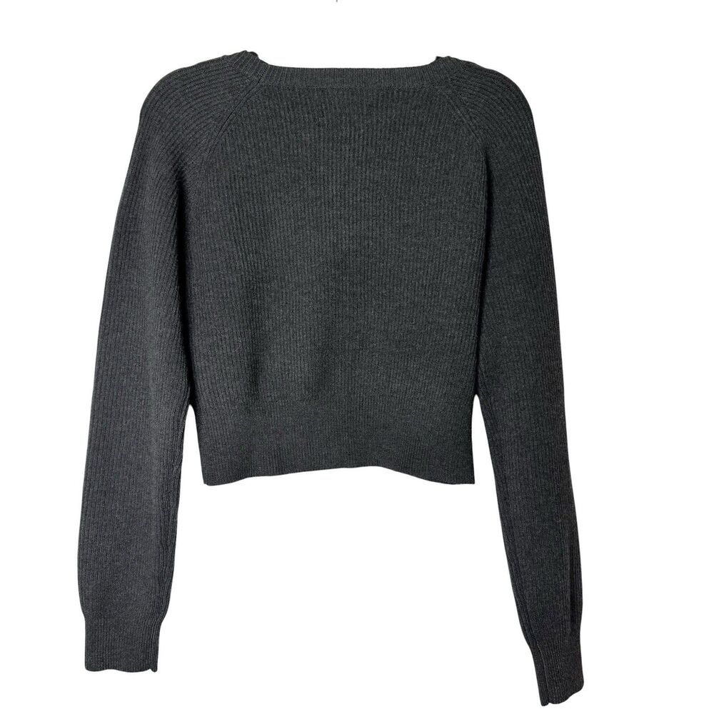 The Normal Brand Women’s Collins Knit Crew in Charcoal Ribbed Size S Cozy Style‎ - Picture 6 of 6